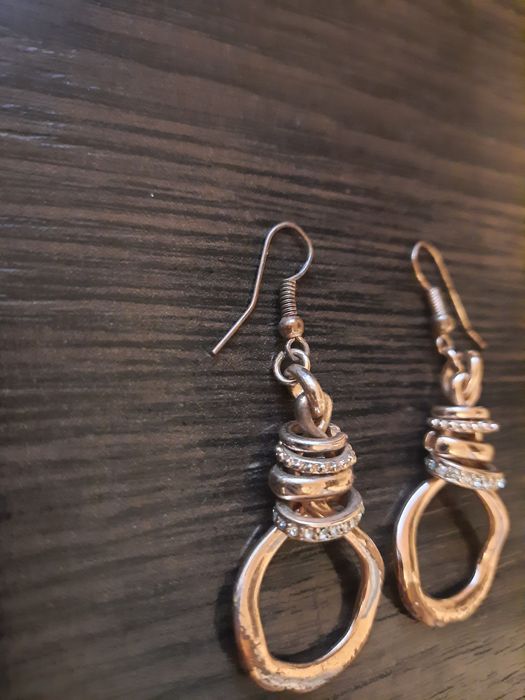 Винтажные сережки серьги винтаж