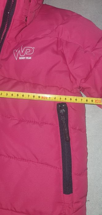 Windy peak ciepła kurtka na zimno i wiatr dziewczęca czerwona