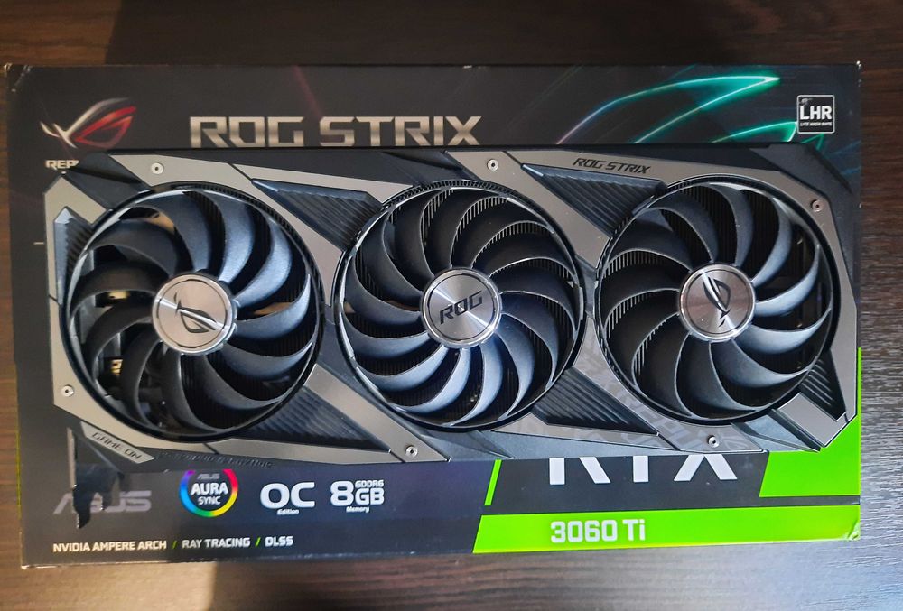 Відеокарта Asus RTX 3060 Ti 8Gb ROG Strix Gaming OC
