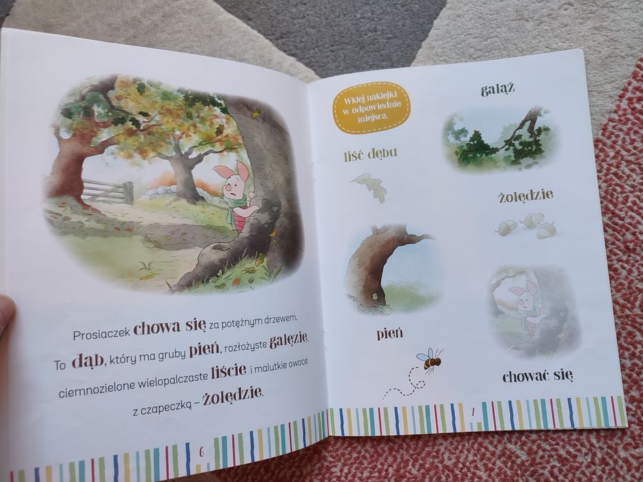 NOWE książki z naklejkami Kubuś Puchatek Bambi