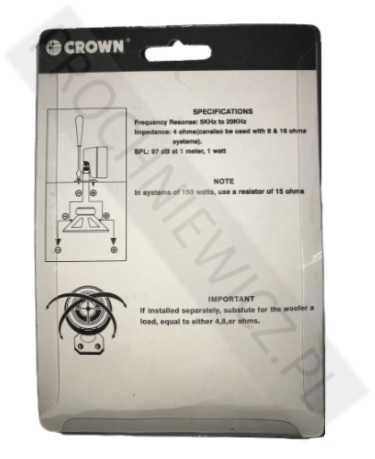 Głośnik wysokotonowy komplet