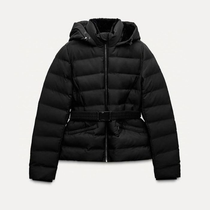 ZARA, Анорак, осінньо-зимова куртка, захист від води та вітру з ремнем
