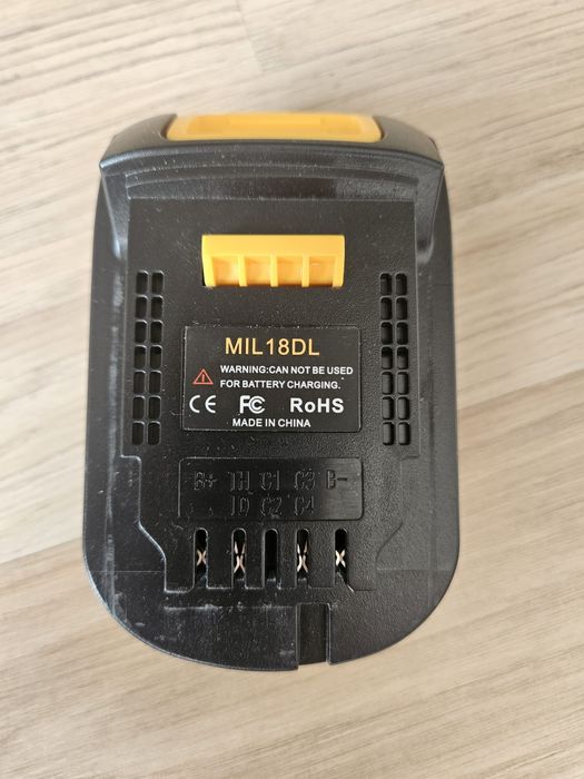 Adapter baterii Milwaukee 18V → DeWalt 18/20V MIL18DL
