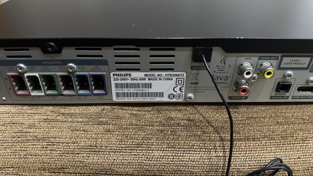 Ресивер Philips HTB3560 (ARC, USB, 5.1)