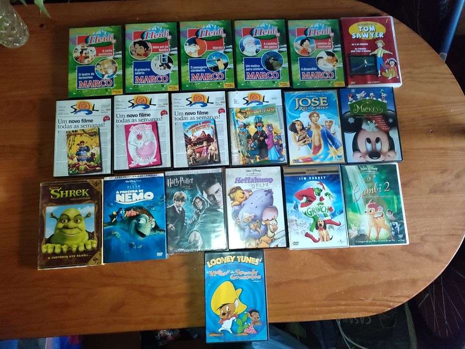 Vários DVDs para venda (valores de cada um na descrição)