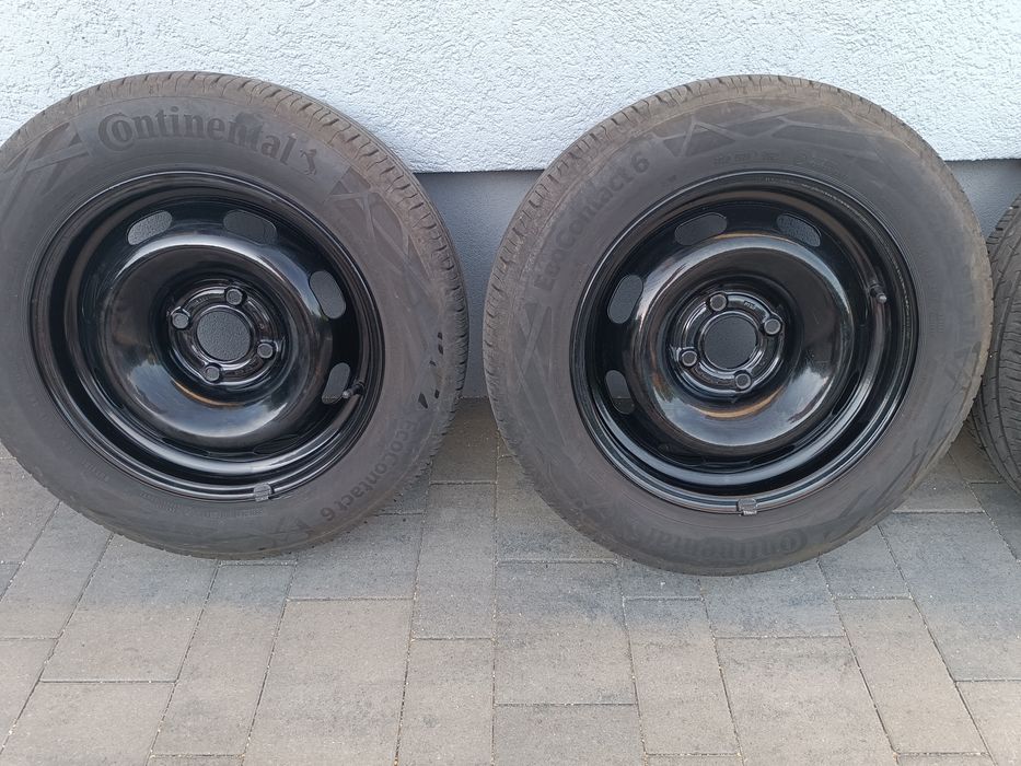 Koła felgi stalowe 4x108 +opony  185/65R15 Continental