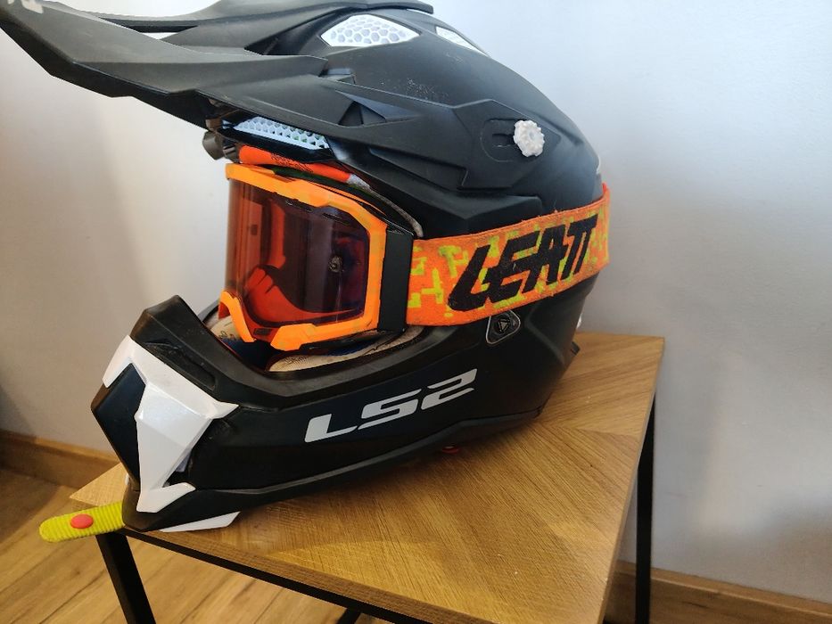 Kask LS2 MX 470 róż M gogle LEATT  5.5