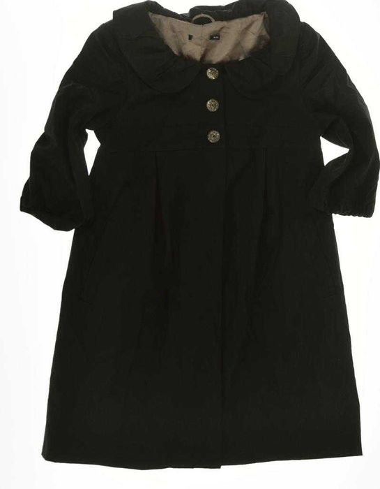 Atmosphere płaszcz angielski czarny 16 44 46 kołnierz bebe!
