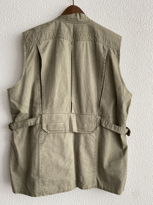 Colete verde caqui XL da BHER com vários bolsos