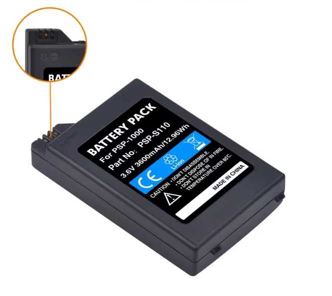 Bateria PSP serie 1000 PSP-110 - 3600 mAh