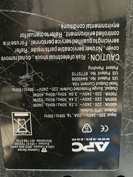 UPS APC  Back-UPS ES 400