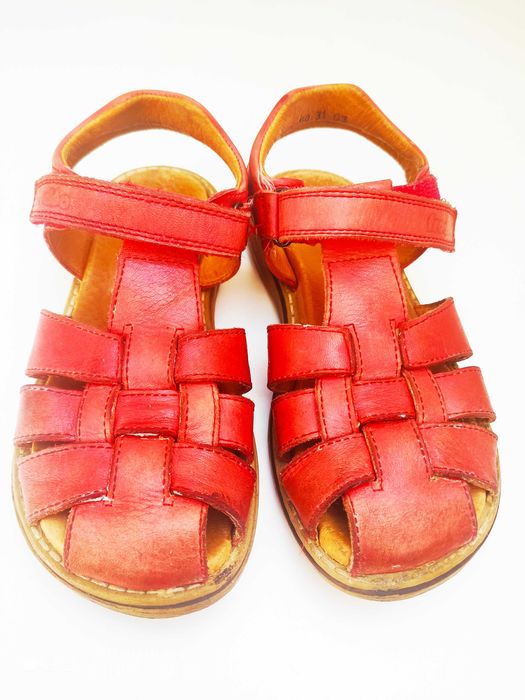 Sandały dziewczęce skórzane FRODO, rozmiar 31