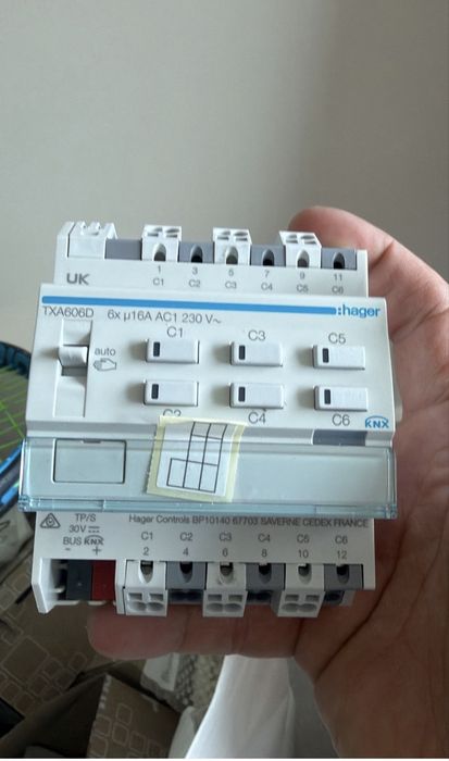 Hager TXA 606Dactuador 6 canais 16a