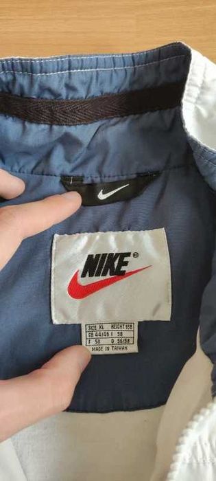 Nike 1990s lightweight embroidered spellout track jacket