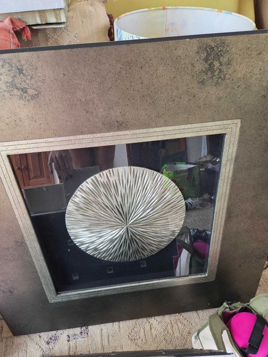 Dois quadros, efeitos metálicos