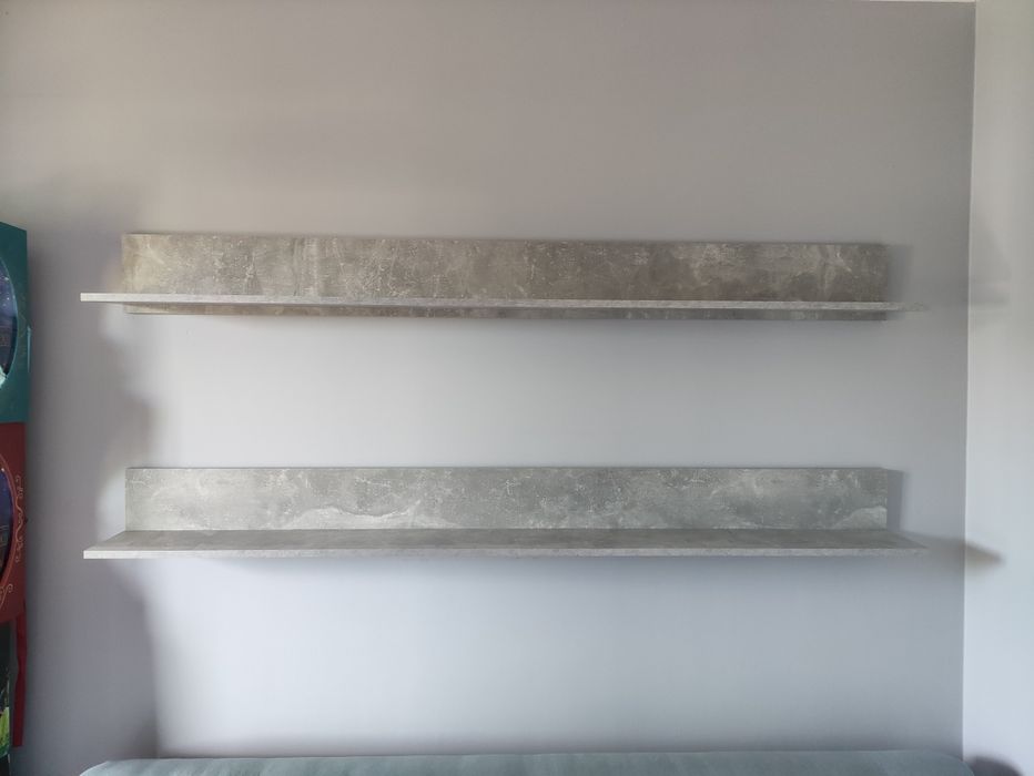 półka wisząca szary beton nowoczesna marmur Colorado