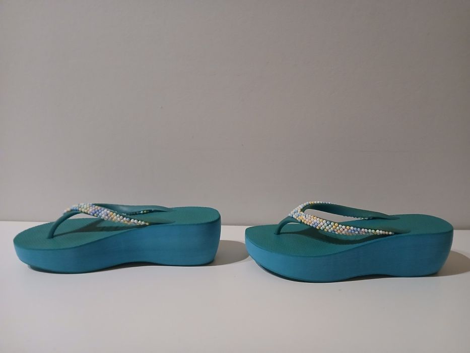 Havaianas altas verde água