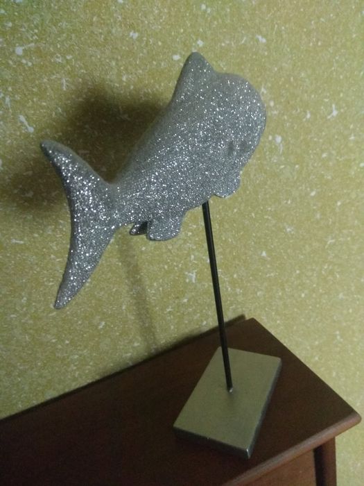 Glamour Home&You Srebrna Ryba figurka