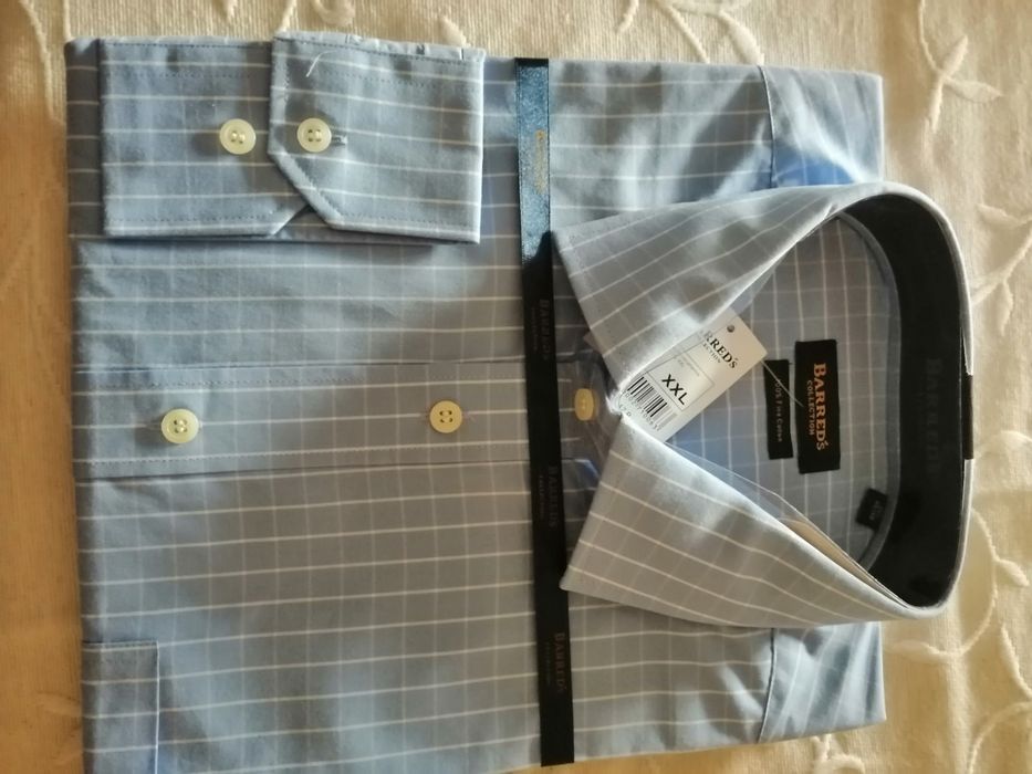 Camisas de homen grandes com manga comprida