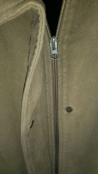 Casaco de camurça verde