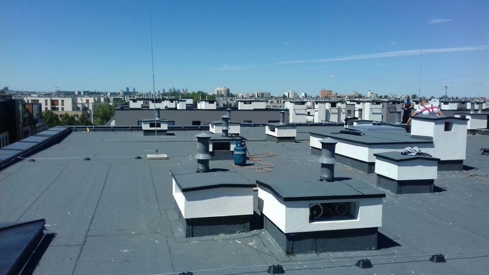 dachy płaskie,balkony,tarasy,dach płaski,hydroizolacja,papatermozgrzew