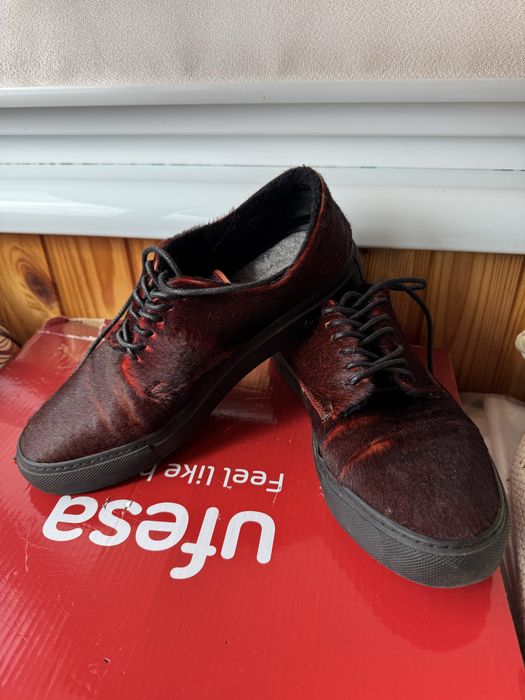 Жіночі кеди хутро поні