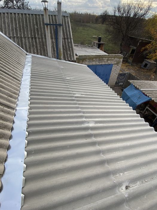 Покрівельні роботи. Заміна шиферу