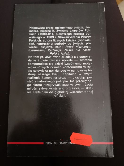 Książka : mija dzień