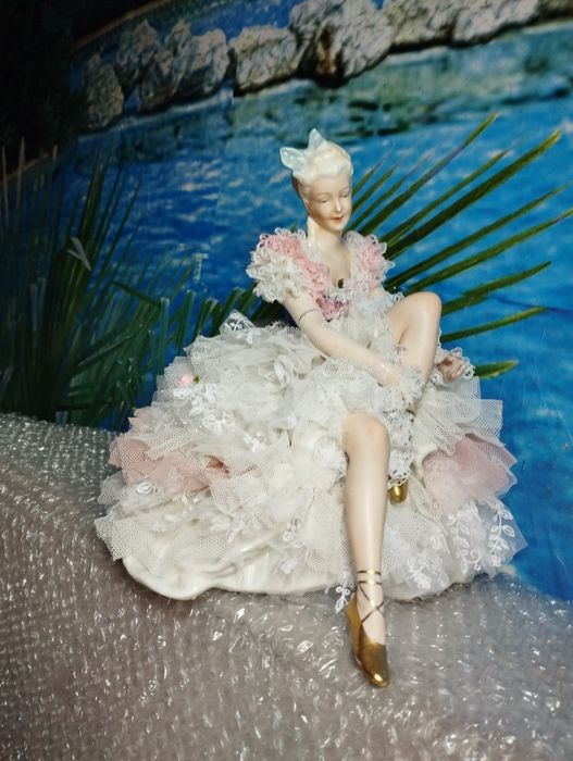 Кружевница "Балерина на вершине Успеха", 23см, UnterWeisBach, Германия