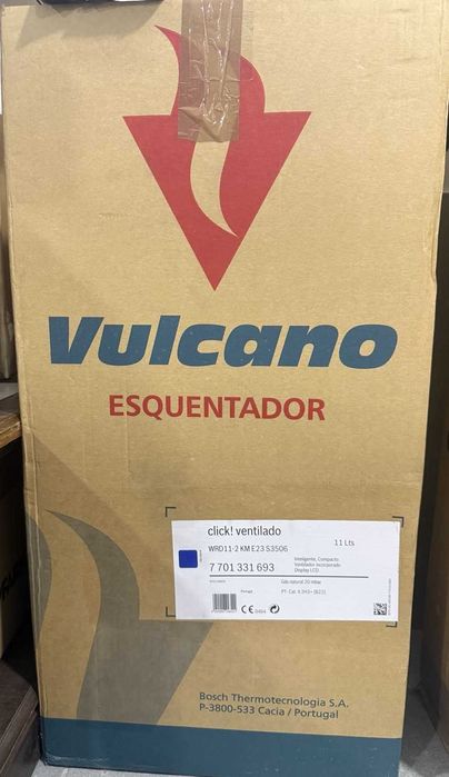 Esquentador Vulcano Click! WRD11-2 KM E23 S3506 – 11L – Gás Natural – Usado, Pouco Uso (1 ano)