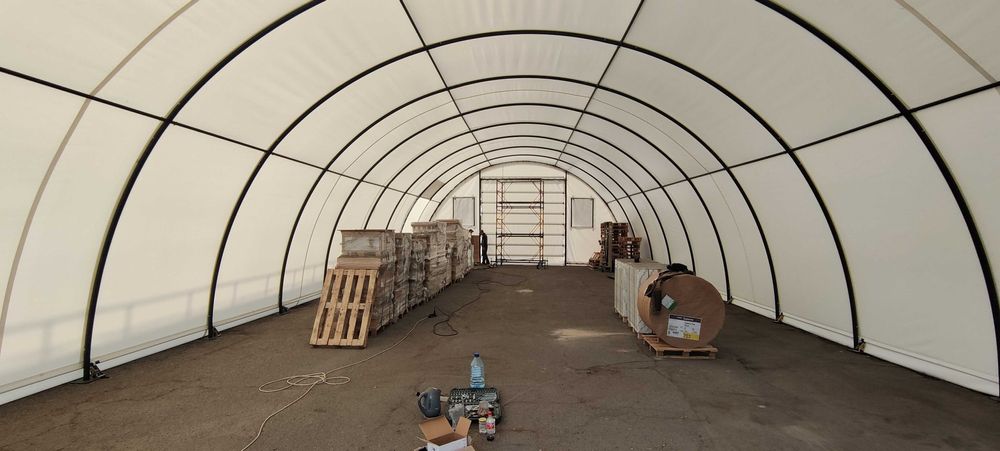 ПВХ ангар розбірний 20х10м | Для складу, гаража, СТО | Арочний ангар