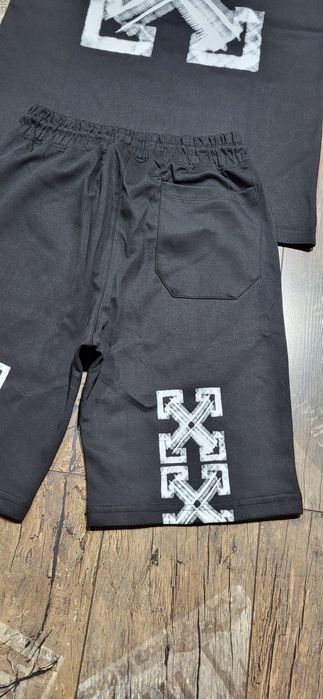 Off white komplet męski spodenki koszulka najwyższa jakość S M L