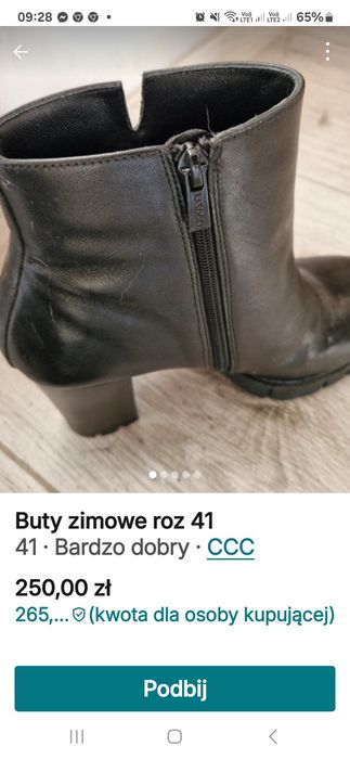 Buty zimowe roz 41