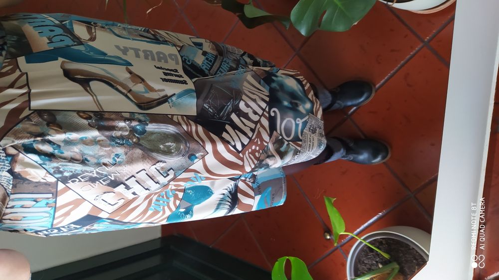 Vestido viscose midi