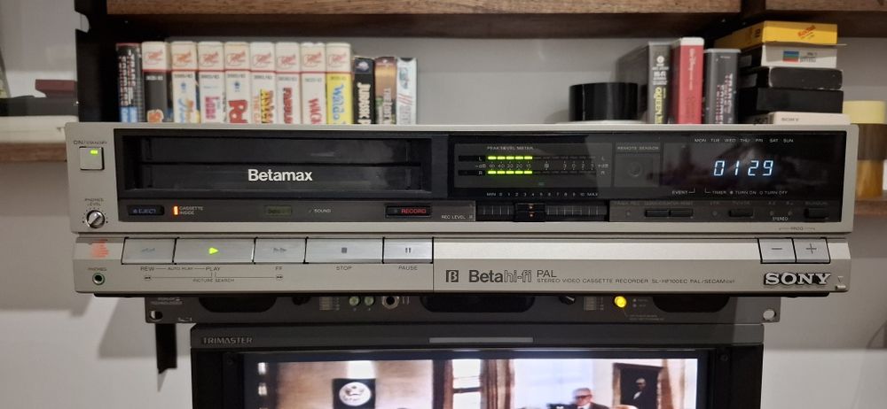 Sony betamax SL-HF100EC magnetowid beta hi-fi PAL stereo nie vhs, wideo, video