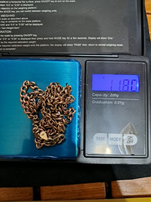 Łańcuszek Złoty pancerka P585