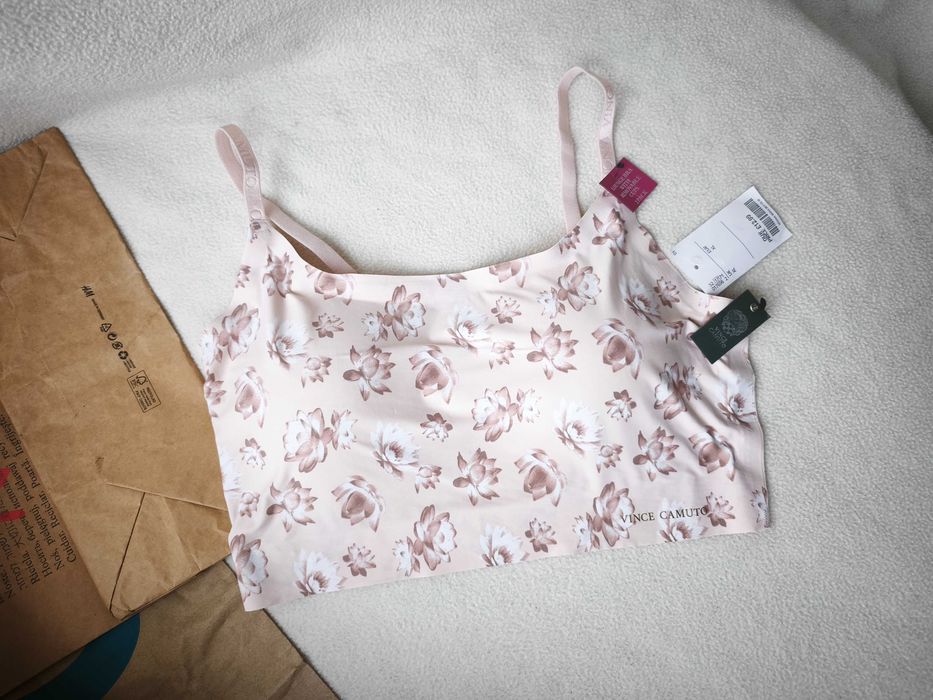 бесшовный бюстгальтер топ из микрофибры Vince Camuto (США)  р. XL