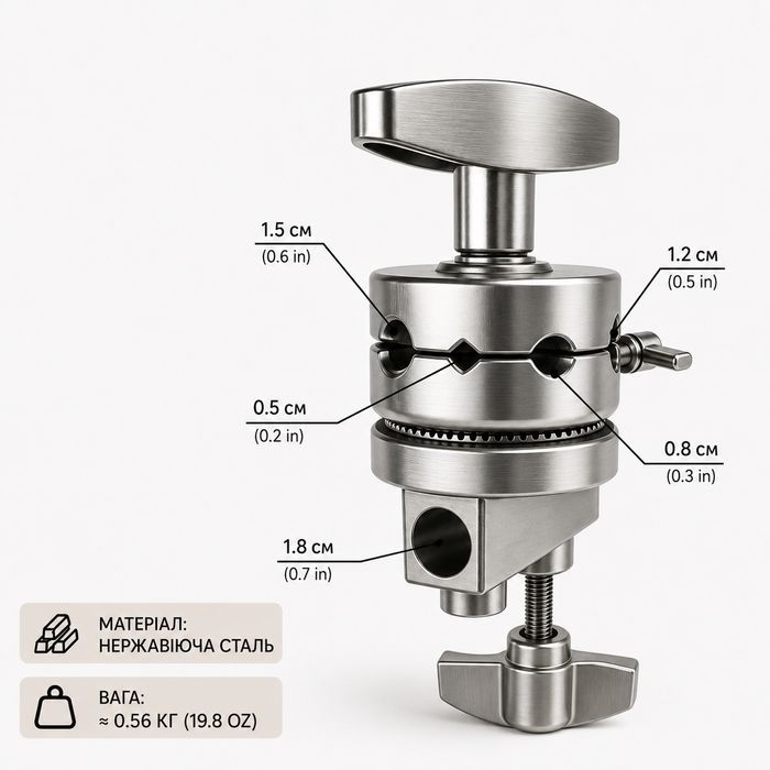 Grip Head гріпхед для C-Stand | затискна голова, муфта для журавля, стійки