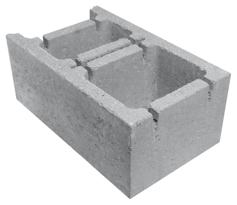 Betonowy pustak szalunkowy / kostka szalunkowa 49x30x20 cm