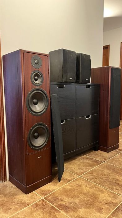 Sistema de Som Home Cinema Sony (Amplificador + 5 Colunas)