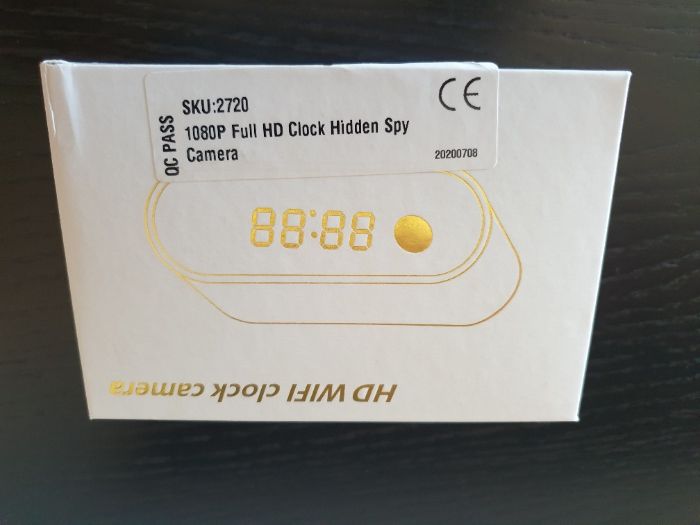 camera oculta relogio secretaria estante mesa de cabeceira wifi HD net