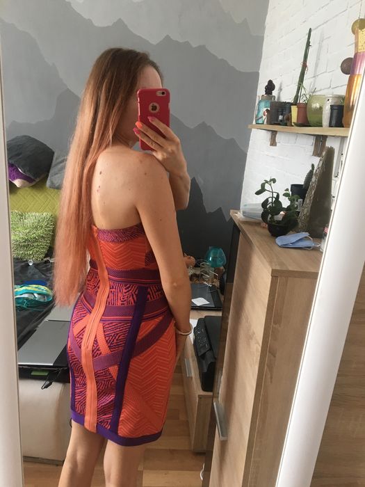 Sukienka tuba bandazowa koktajlowa Celeb Boutigue