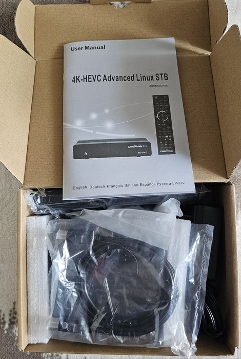 Tuner satelitarny ZGEMMA H9S Wi-Fi
4K ENIGMA2 DVB-S2X
Nowa wersja z wb