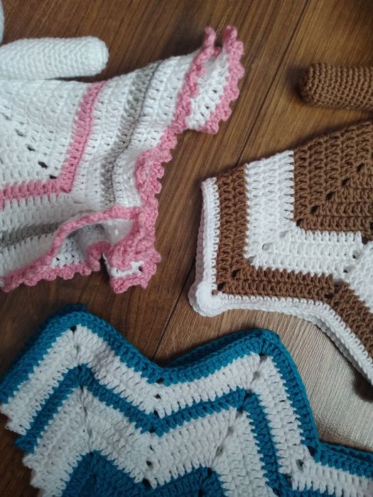 Maskotka pacynka KRÓLIK amigurumi - różne kolory