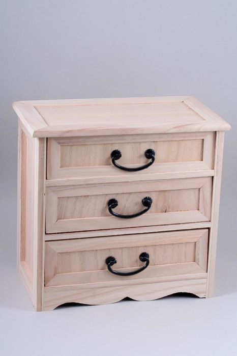 Творчий комод-органайзер для декупажу/розпису. Розмір:21,5х22х13,5см.