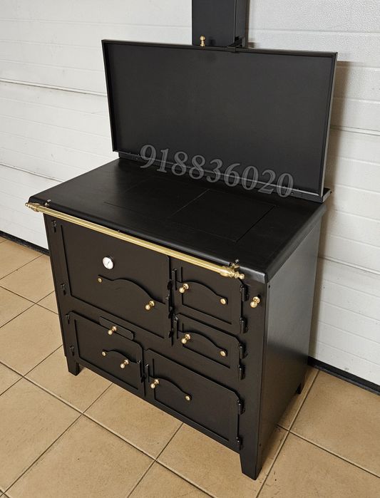 Fogão Lenha Rústico Forno Inox - Novos - Fabrico Nacional