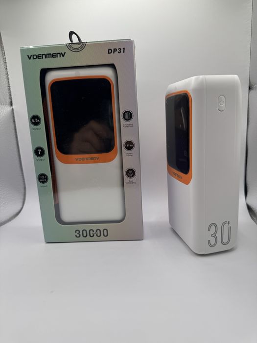 Power Bank VDENMENV DP31 30000mAh з LED-дисплеєм