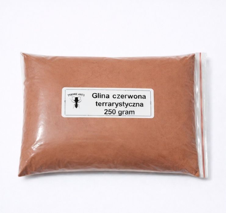 Glina terrarystyczna , czerwona do terrarium / formikarium na arenę