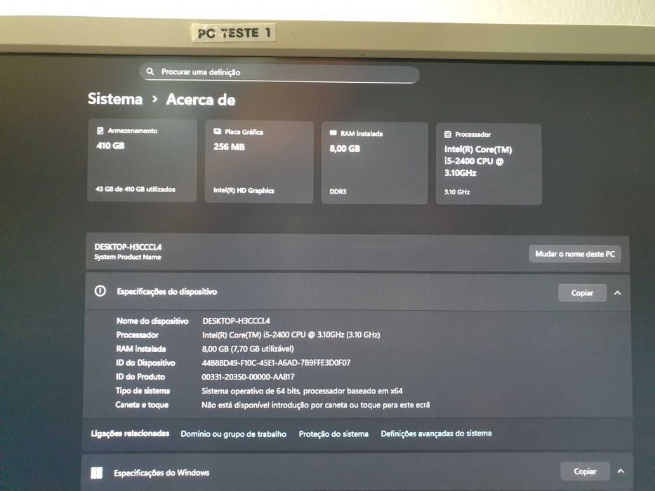 PC torre I5 (recondicionado) (Ideal para Trabalho)