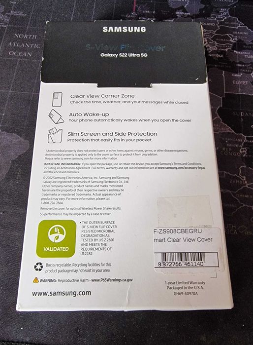 Оригінальний чохол-книжка для Samsung S22 Ultra